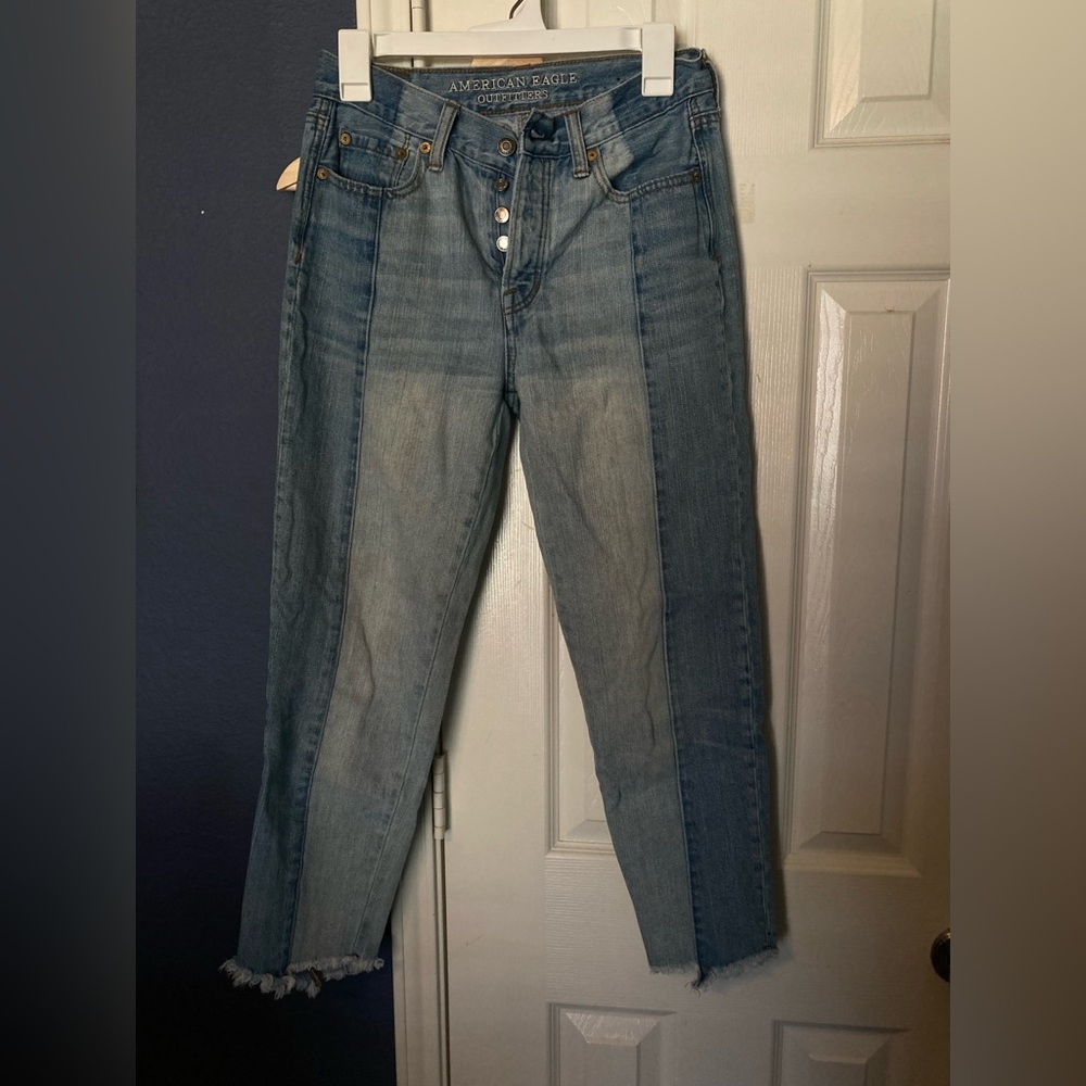 Women's Two Toned Blue Jeans